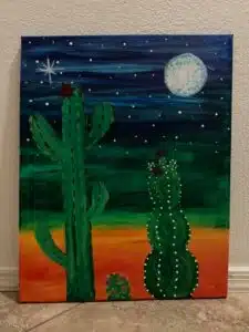 Nighttime Desert Painting